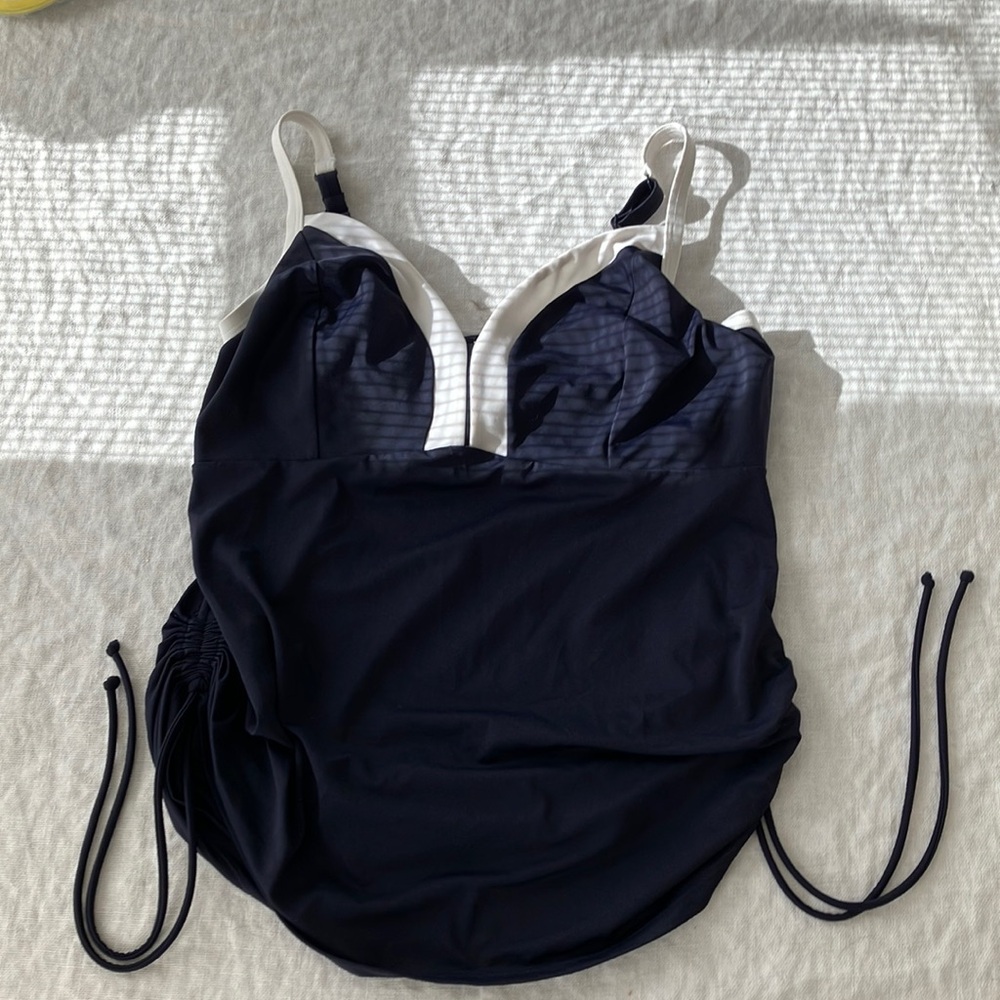Elegant Navy and White Women's Panache 'Catarina' tankini